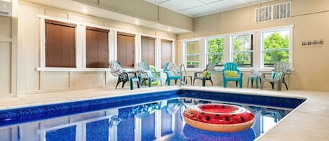 The BIG DIPPER PRIVATE INDOOR POOL is 12'x20'x36" 