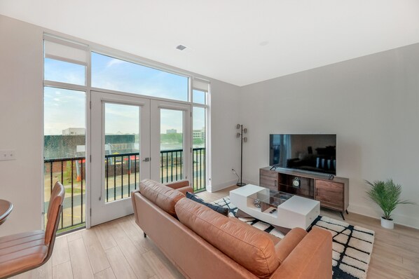 Living Room Area with Outside View