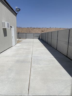 Long concrete driveway for trailvers, rv's boats, etc.