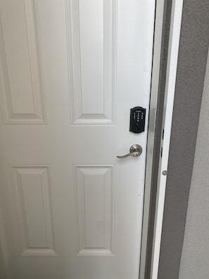 Keyless entry and you get code day of arrival