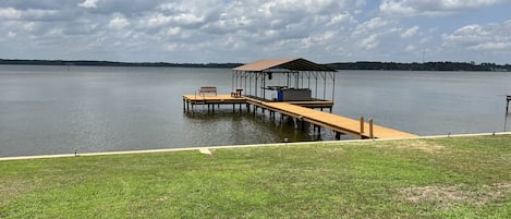 Private boat dock and fishing pier