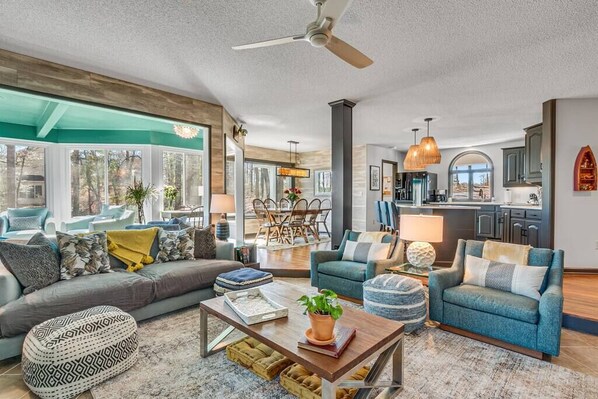 Gather with family and friends in this inviting space