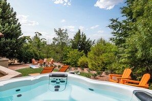 Decompress in the hot tub after Red Rock hikes