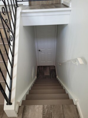 Stairs down to Garage