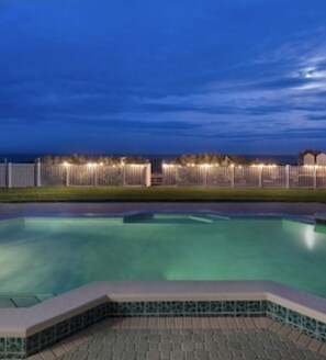 Pool perfect for a night swim