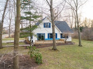 The home features three bedrooms and two bathrooms with plenty of space—indoor and out—for kids at play.