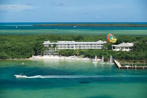 Aerial view our our beachfront property