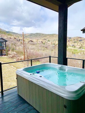 Beautiful view and hot tub
