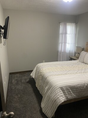 Bedroom #2- 2nd floor 
Queen bed and smart TV 