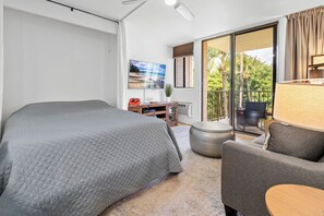 Murphy bed and pull out sofa.