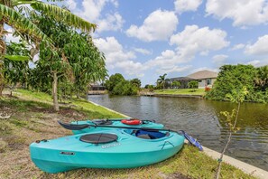 Kayaks at vacation rental