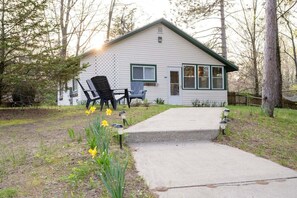Cottage #8 features two bedrooms and one full bath.