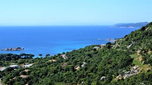 The view from the terrace of the apartment.