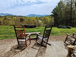 Rock all day enjoying the beautiful view of The Smokies 