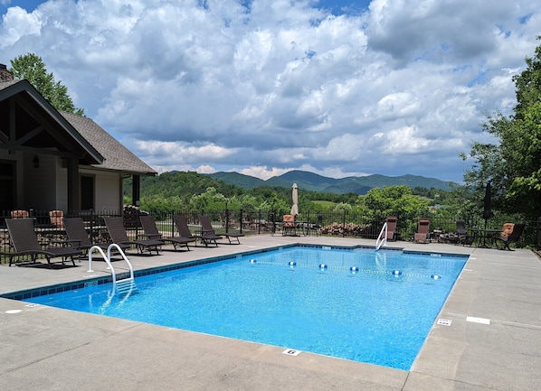 Enjoy the day at the pool (opens Memorial day weekend, closes Labor Day weekend)