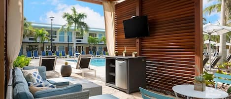 For those who enjoy the pool over the beach, come relax poolside.
