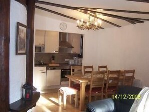 Living room with open kitchen
