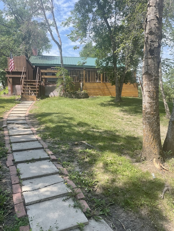 front view of the cabin 