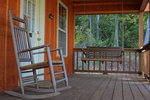 Come and rock in the rocking chair or swing on the front porch swing.