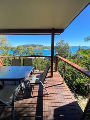 Main level balcony with view 