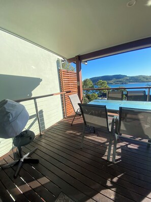 Main level balcony with barbecue