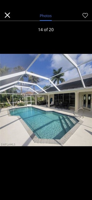 Large heated pool and Lanai area