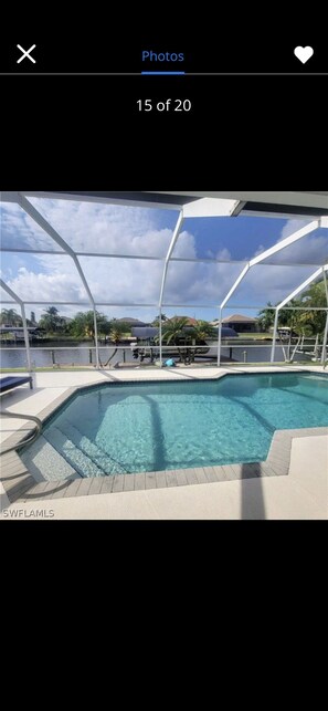 Extra wide water view with private dock that you can store your boat 