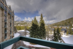 Balcony views of the Madison Range and Beehive Basin