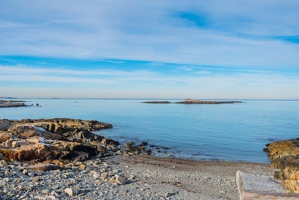 Black rock beach is a less than 10 minute walk from the home.