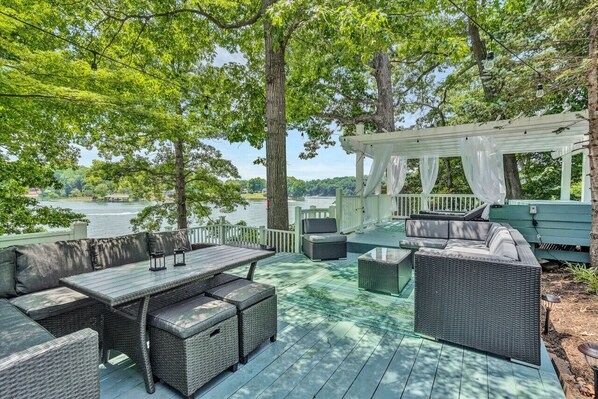 Enjoy picturesque views and relaxing moments on our beautifully designed outdoor seating area.