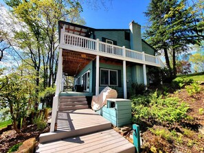 After a day in the sun, enjoy the covered decks for some quiet lounging.