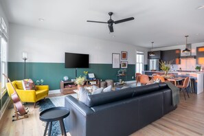 Both units feature spacious living areas.