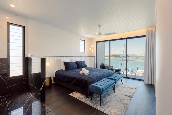 Master bedroom with ocean view