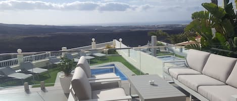 Terraza con vistas al mar, Dunas de Maspalomas, Ocean Atlantico