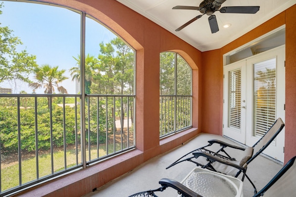 Covered and Screened Balcony on 2nd Floor
