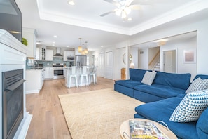 Expansive, open first floor