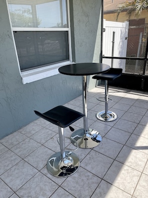 Enjoy a nice Morning drink with some fresh air.