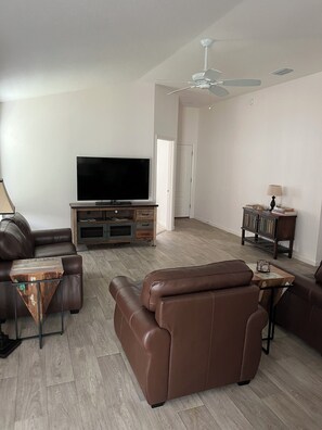 Living Room with Fan