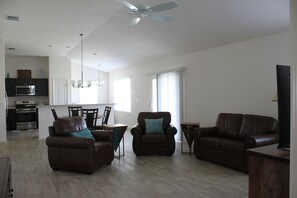 Living room from front door