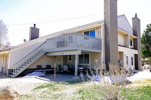 patio and deck area