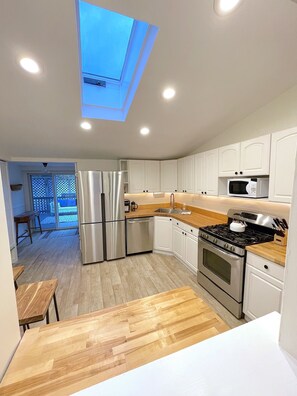 Fully stocked kitchen