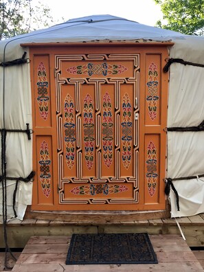 A beautiful handpainted door