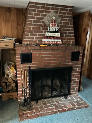 Working fireplace