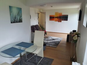 Souterrain Ferienwohnung, 50qm, 1 Schlafnische, 1 Schlafcouch. 1-2 Personen-Ferienwohnung Seegarten