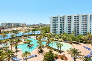 Aerial View of Destins Largest Lagoon Pool