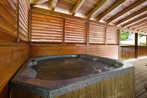 Soothe your body and soul in our inviting hot tub retreat