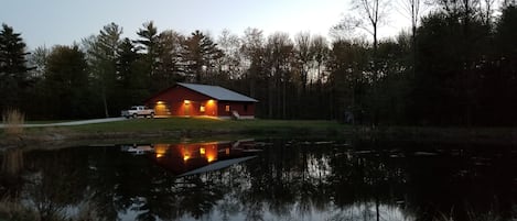 view from  at the end of neighbors driveway