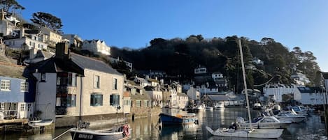 polperro harbour & view of property exterior