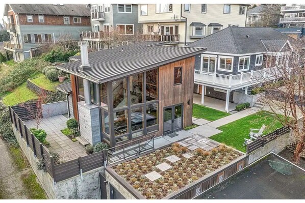 The entire property.  The house for rent is on the left. 