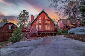Your perfect extended A-frame cabin awaits!